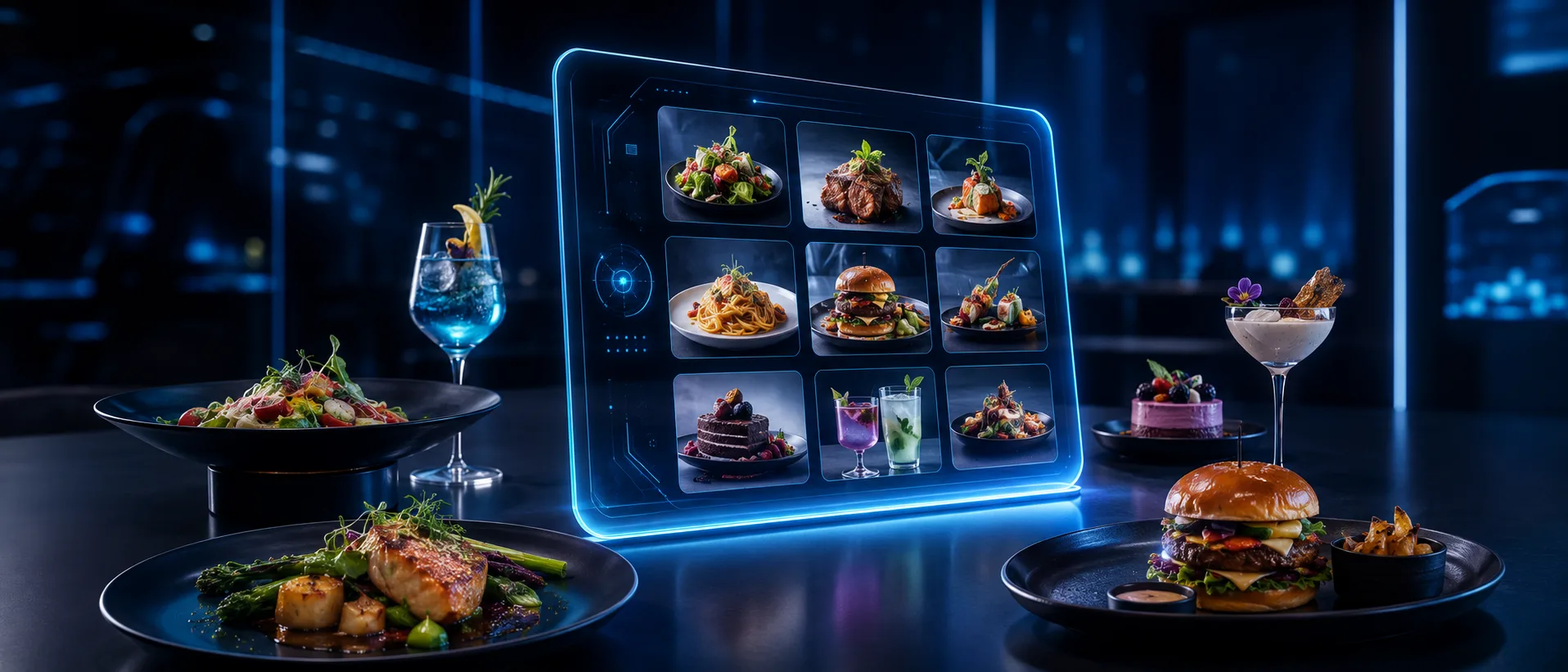 Beautiful restaurant digital menu